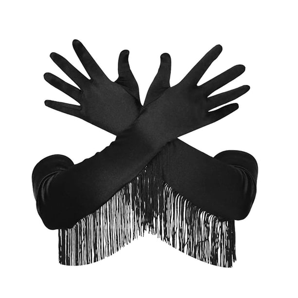 Guantes de baile latino Strade Fareast Limited para mujer negro