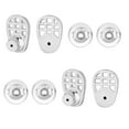 thumbnail image 2 of segolike 4 Pieces Racket Shape Earring Lifters Sturdy Comfortable Elegant 0.6x0.3inch Silver Color, 2 of 9