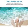 thumbnail image 5 of Beach Ocean Coastal Extended Mouse Pad 31.5x11.8 Inch Sea Wave Cool Summer XL Desk Mat NonSlip Rubber Base with Stitched Edges Perfect for Office, Home, and Gaming, 5 of 6