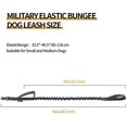 thumbnail image 2 of Correa elástica militar para perros, cuerda elástica con 2 asas de control acolchadas para perros medianos y pequeños (negro), 2 of 5
