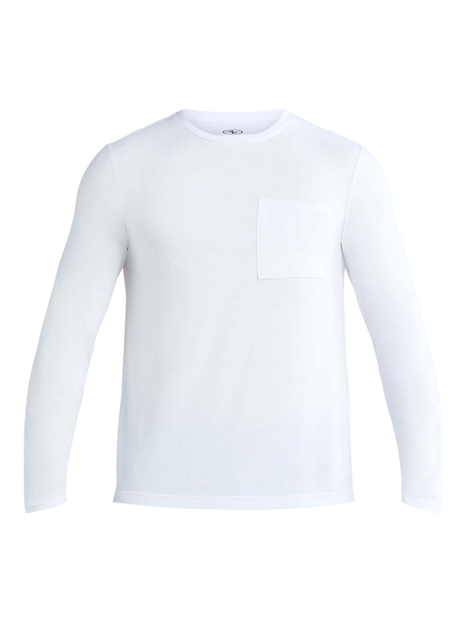 Athletic Works Men's and Big Men's Tri Blend Long Sleeve Pocket Tee, Sizes XS-5XL