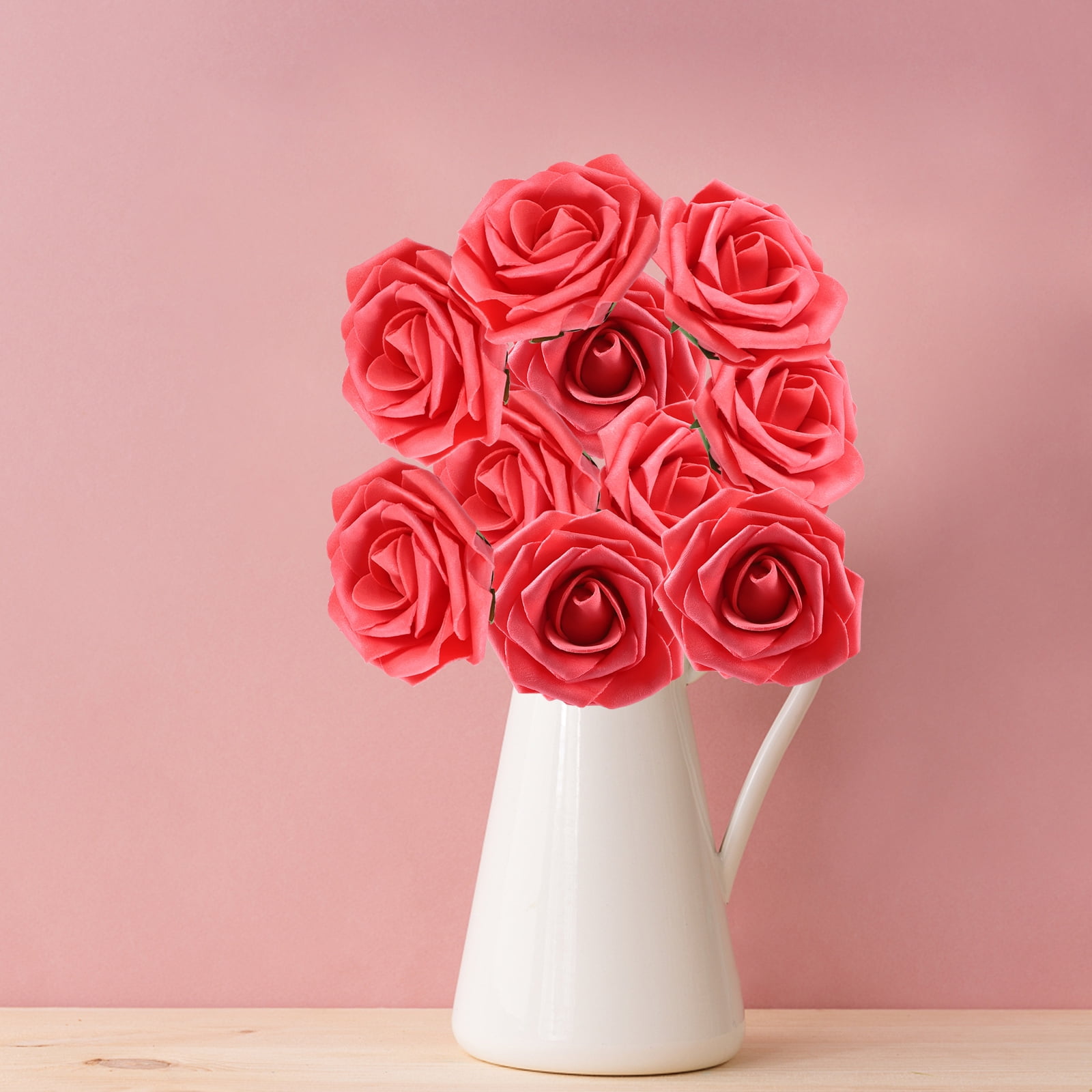 uxcell Wedding Party Artificial Simulation Rose Flower Buds Design Ative Red uxcell Wedding Party Artificial Simulation Rose Flower Buds Design Ative Red