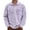 Purple, variant on XUANTAOO Men Polo T Shirts Long Sleeve Corduroy Quarter Zipper Tees Shirt Slim Fit Grey Men Clothes