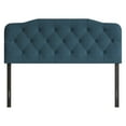 thumbnail image 3 of Home Design Albany Twin Tufted Upholstered Headboard with Adjustable Height and Foam Padding, Denim Blue, Easy Assembly, 3 of 5