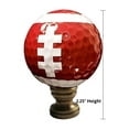 thumbnail image 2 of HomeConcept Football Lamp Finial, Brown with White Laces 2.25"h, 2 of 6