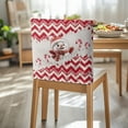 thumbnail image 3 of TSOVTHRID Snowman Candy Cane Snowflake Print Chair Back Cover Breathable Chair Cover for Dining Room Kitchen Washable Chairs Slipcovers for Restaurant Home Christmas Decoration, Set of 1, 3 of 7