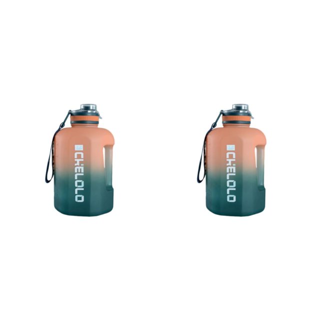 Eigraketly Botella de agua de 2,2 l a prueba de fugas, hervidor de agua con gradiente, recipiente para bebidas, taza deportiva para Fitness, Type5 NO5