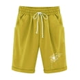 thumbnail image 1 of Mujeres Pantalones Cortos Casual, Cintura Elástica Día de la Independencia de la Impresión Pantalones Cortos con Cordón con Bolsillos para Verano Primavera de Uso Diario, Pantalones Cortos de Verano P, 1 of 4