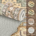 thumbnail image 4 of Washable Area Rug for Living Room, Curtilage 8'x10' Floral Vintage Green Indoor Rug, Low Pile & Stain Resistant Carpet for Bedroom, Office, 4 of 9