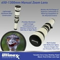 thumbnail image 4 of Ultimaxx 650-1300mm (w/ 2x Converter: 1300-2600mm) Telephoto Zoom Lens with Kit for Nikon F-Mount Cameras with Protective UV Filter & More, 4 of 10