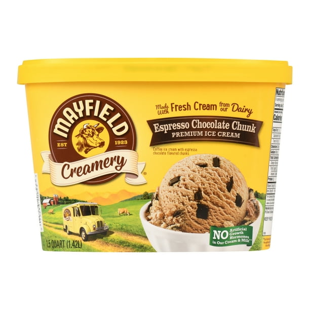 Mayfield Creamery Espresso Chocolate Chunk Ice Cream 1 5 Qt Walmart Com Walmart Com