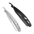 thumbnail image 1 of 2 Pieces Razor Holder Stainless Steel Shaving Cutter Manual Beard Razor for Men Vintage Style Hair Shaver, 1 of 5