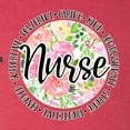 thumbnail image 2 of Floral Nurse Appreciation Pop Culture Tri-Blend Racerback Tank Top, Vintage Red, Medium, 2 of 5
