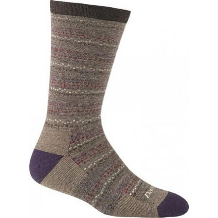 Kids Taupe Apparel - Darn Tough Vermont Women's Pebbles Crew Light Cushion Hiking Socks, Taupe, Small
