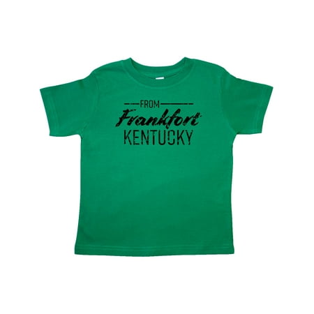 

Inktastic From Frankfort Kentucky in Black Distressed Text Gift Toddler Boy or Toddler Girl T-Shirt