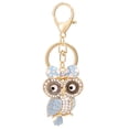 thumbnail image 2 of EGNMCR Keychains Beautiful Owl Rhinestone Key Chain Crystal Purse Keychain Bag Key Ring Key Ring, 2 of 2