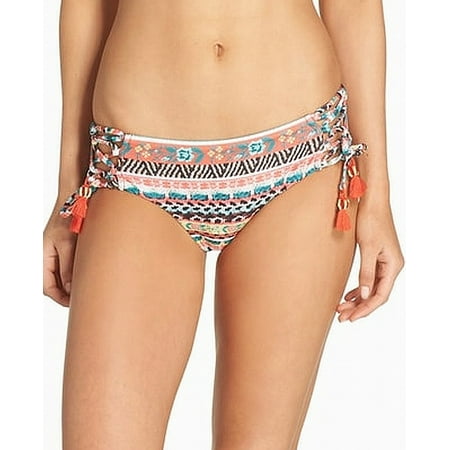 Becca Womens Swimsuit - Becca NEW Red Womens Size Medium M Prinetd Bikini Bottom Swimwear