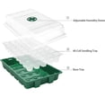 thumbnail image 3 of Seedling Starter Kit,40-Cell Seed Starter Tray with Huminity Domes 20,5'', Grow Light for Seed Starting, Natural White Spectrum LED Grow Lamp Stand with Outlet Timer,Rapid Rooter Soil, 3 of 4