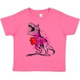 thumbnail image 3 of Inktastic Valentine's Day Graffiti T-rex with Heart Shaped Candy Box Boys or Girls Toddler T-Shirt, 3 of 5