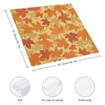 thumbnail image 3 of Qinduosi Autumn Yellow Fallen Leaves Cloth Napkins Polyester Dinner Napkins Great for Indoor/Outdoor Dining or Dinner Parties 4 PCS, 3 of 7