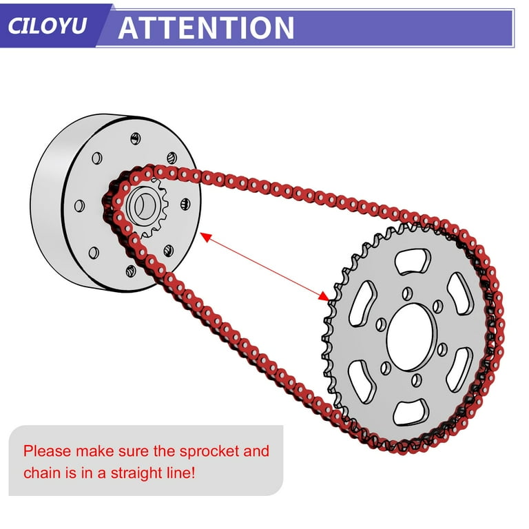coleman 100cc mini bike chain Tensioner with 140 Links for CT100U CC100X 35 Drive Chain 140 Links