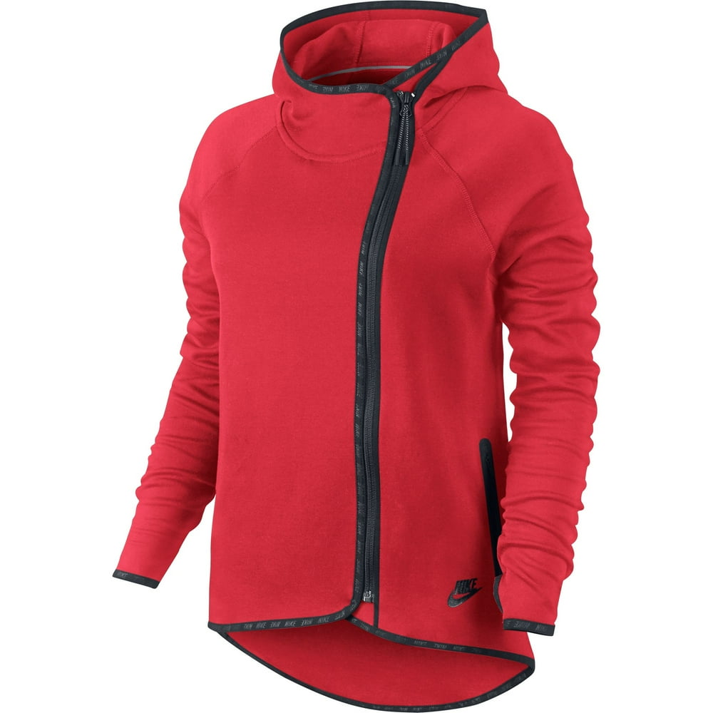 Nike - Nike Sportswear Tech Fleece Women's Cape Hoodie Action Red/Black