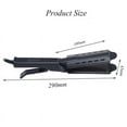 thumbnail image 6 of Ceramic tourmaline ion flat iron hair straightener four speed temperature adjustment fast heating hair straightener (black,EU), 6 of 7