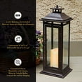 thumbnail image 3 of LumaBase 90401 Lanterne Traditionnelle en Métal avec Bougie LED, 3 of 6