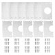 thumbnail image 1 of 10 Piezas Placa de ReparacióN de Montaje de Bisagra Soporte de Acero Inoxidable Placa de FijacióN con Tornillos para Mueble Armario Armario, 1 of 1