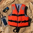 thumbnail image 5 of Life Jacket, Red Lightweight Portable Buoyancy Vest, 1 Pack Adjustable Secure Flotation Aid, for Swimming Boating Fishing Beach Outdoor Water Activities, 5 of 7