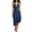 Navy, variant on Cocktail Dresses for Women Plus Size Ruffle Halter Sundress Ruched Asymmetrical Long Dress Beach Cruise Wear