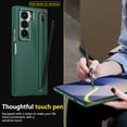 thumbnail image 5 of Case for Samsung Galaxy Z Fold 7, Camea Frame Stand, with Stylus and Stylus Holder, Tempered Glass Screen Protector, Metal Buttons Matte PC Shockproof Case for Samsung Galaxy Z Fold 7, Darkgreen, 5 of 12