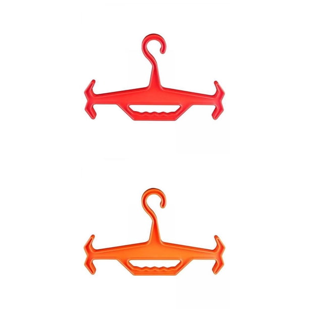 2 perchas resistentes para exteriores, percha para chaleco, percha para traje de neopreno, tendedero para ropa Rojo naranja kusrkot Colgador de esnórquel de buceo