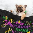 thumbnail image 3 of Sigee Mardi Gras with Flamingo for Pet Blanket for Dog Cat Puppy Blanket Cat Blankets for Small and Medium Pets-Medium, 3 of 8