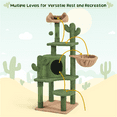 thumbnail image 6 of Alden Design 53''H Cat Tree Furniture Natural Sisal Cat Tower for Small- to Medium-sized Cats, 6 of 9