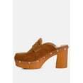 thumbnail image 4 of Riley Genuine Suede Platform Clogs, 4 of 8