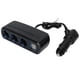 thumbnail image 4 of Cargador de coche con 3 enchufes y doble USB QC 3.0 con iluminación LED brillante de 1 a 3, universal para vehículos de 12 V a 24 V, 4 of 10