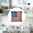 thumbnail image 5 of Throw Pillow Cover USA Flag American Flag Striped Design Old Aged Art Decor Lumbar Pillow Case Cushion for Sofa Couch Bed Standard Queen Size, 5 of 7