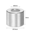 thumbnail image 2 of 20 Packs Aluminum Spacer 5mm Bore 10mm OD, 9mm Length Screw Standoff Bushing Plain Finish Round Spacer, 2 of 5