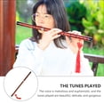 thumbnail image 3 of OULII Chinese Flutes Wooden Material Traditional Chinese Flute Light Brown 1 Set, 3 of 6
