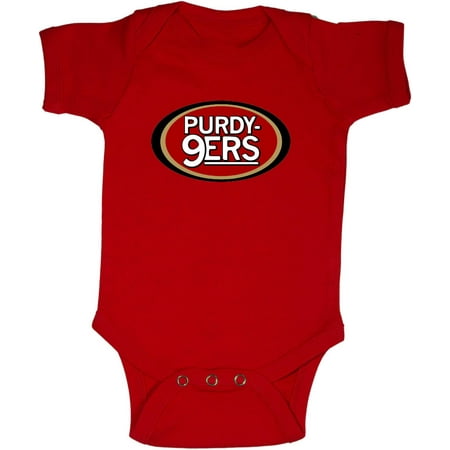 

Red 49ers Brock Purdy Niners Bay Area Baby 1 Piece
