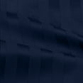 thumbnail image 4 of Pure Giza Cotton (Short King) Striped Pattern Bed Sheets Set 300 Thread Count Bedding – Short King Bed, 15" Inch Deep Pocket 300TC Sheet - Navy Blue Stripe, 4 of 7