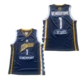 thumbnail image 4 of Camisetas de baloncesto Metropolitans 92 1# WEMBANYAMA jersey Costura Bordado Ropa deportiva al aire libre Hip Hop Película Azul Blanco Púrpura;, 4 of 5