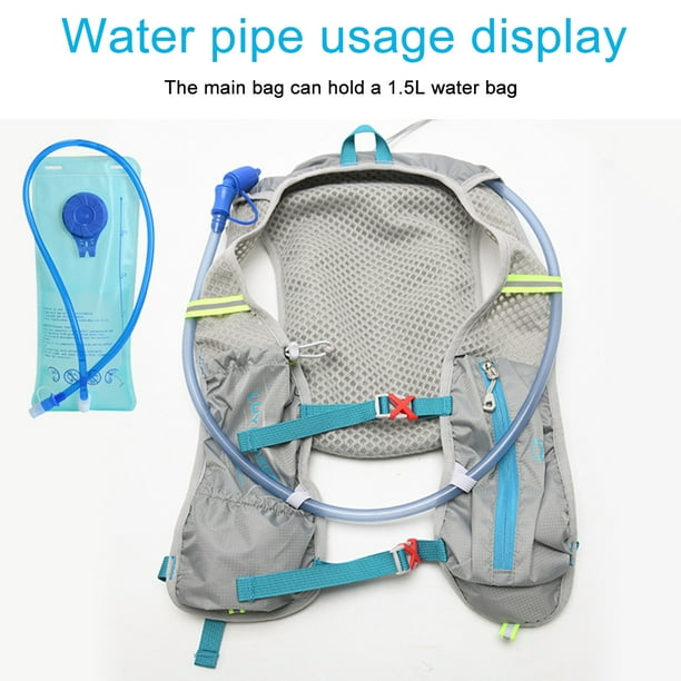 Chaleco hidratante para correr mochila bolsa de Fitness ajustable de 2L para escalada de maraton