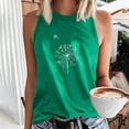 thumbnail image 2 of Besolor Débardeurs pour Femmes 2024 T-Shirts Sans Manches Imprimés Tendance Col Rond Tunique d'Été Décontractée, 2 of 5