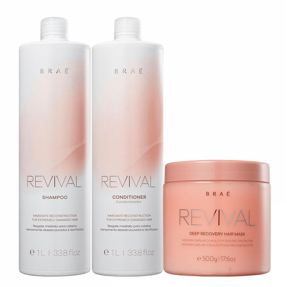 Braé Revival Shampoo, Conditioner and Mask Kit Professional Walmart