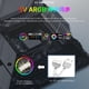 thumbnail image 5 of COOLMOON 12cm Silent 4Pin PWM 5V 3Pin ARGB Aura Sync Case Ventilador de refrigeración Blanco, 5 of 9