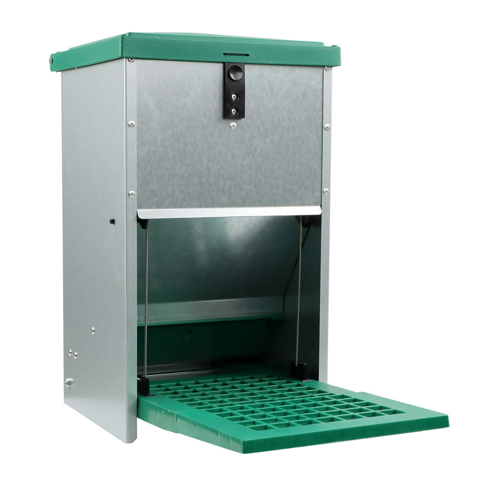 Rural365 Chicken Treadle Feeder Pest Proof Automatic Chicken Feeder