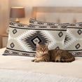thumbnail image 3 of Brown Boho Outdoor Waterproof Pillow Covers, Vintage Rustic Southwest Aztec Geometric Decorative Rectangle Throw Pillowcase Sofa Cushion Sham for Patio/Couch/Chair, 20"x12" 2 Pack, 3 of 8