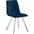 thumbnail image 3 of Meridian Furniture Annie Navy Velvet Dining Chair (Set of 2), 3 of 7